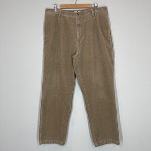 Woolrich Pants Men's 38x32 (36x31) Corduroy Straight Leg Khaki